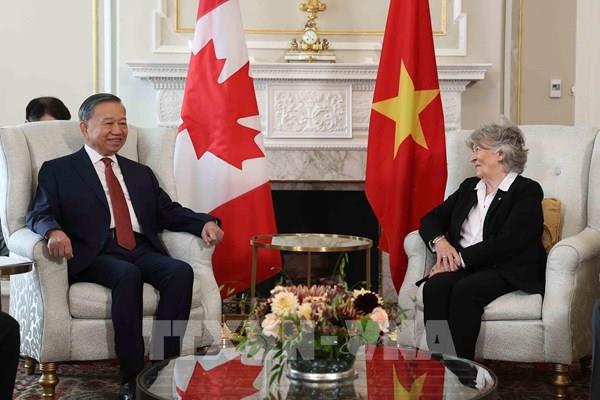 Lễ đón Tổng Bí thư, Chủ tịch nước Tô Lâm thăm cấp Nhà nước Canada