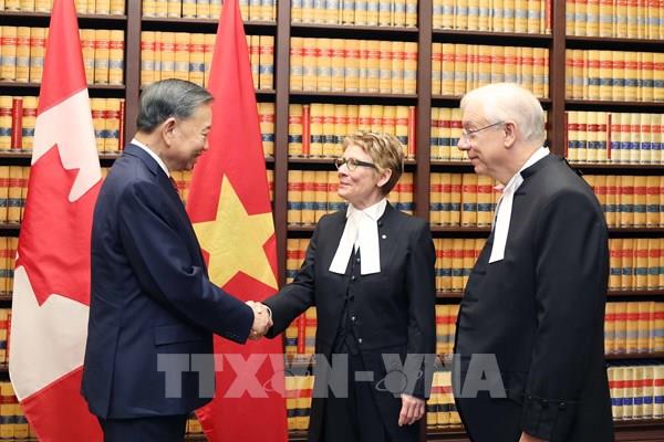 Tổng Bí thư, Chủ tịch nước Tô Lâm hội kiến Chủ tịch Thượng viện và Chủ tịch Hạ viện Canada
