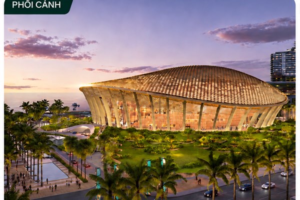 Diện mạo tổ hợp công trình đón APEC 2027 trên đảo Ngọc sau một năm thi công