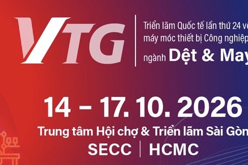 Sắp diễn ra Triển lãm Quốc tế Máy móc, Thiết bị, Nguyên phụ liệu Dệt may 2026