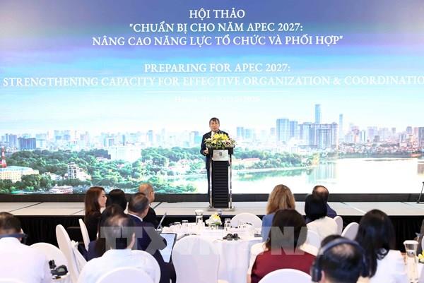 Việt Nam chuẩn bị năng lực tổ chức Năm APEC 2027