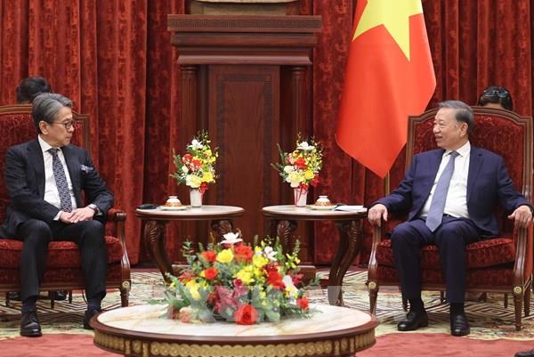 Tổng Bí thư, Chủ tịch nước Tô Lâm tiếp Chủ tịch Ngân hàng Hợp tác Quốc tế Nhật Bản (JBIC)