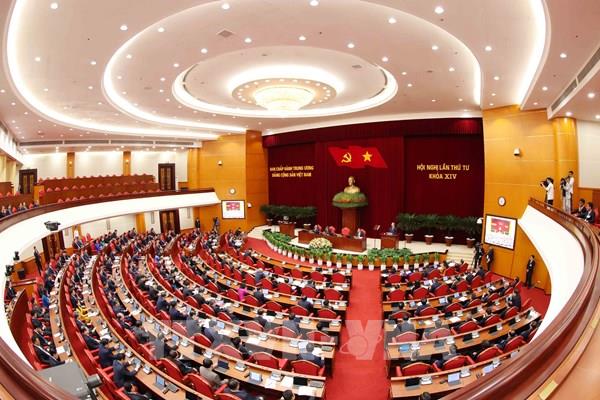 Thông cáo báo chí về ngày làm việc thứ ba Hội nghị lần thứ tư Ban Chấp hành Trung ương Đảng khoá XIV