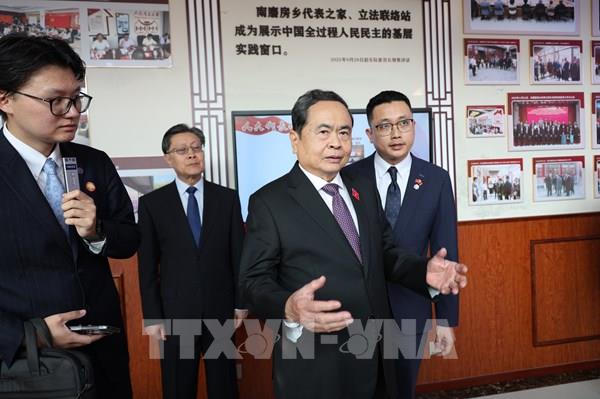 Chủ tịch Quốc hội Trần Thanh Mẫn thăm mô hình lập pháp ở Bắc Kinh, Trung Quốc