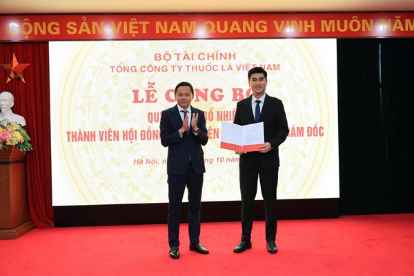 Vinataba bổ nhiệm Thành viên Hội đồng thành viên và Phó Tổng Giám đốc