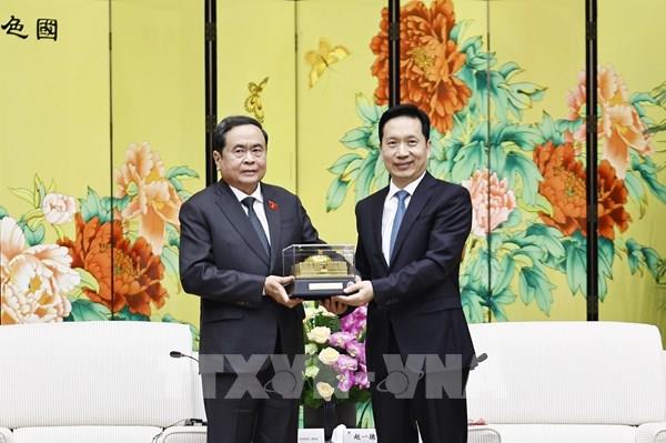 Chủ tịch Quốc hội Trần Thanh Mẫn tiếp Bí thư tỉnh ủy Thiểm Tây
