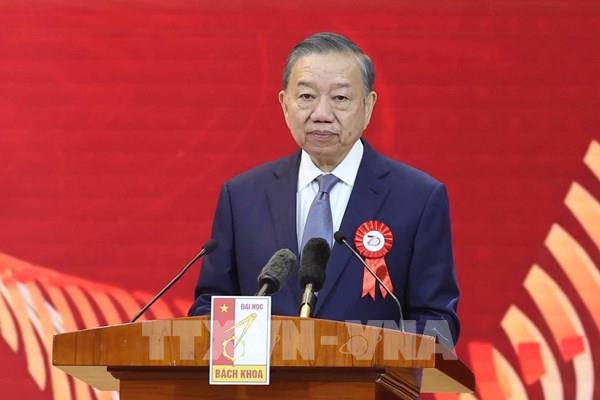 Tổng Bí thư, Chủ tịch nước Tô Lâm: Xây dựng Đại học Bách khoa Hà Nội trở thành đại học nghiên cứu xuất sắc, đảm nhận nhiệm vụ lớn của quốc gia
