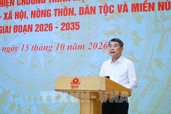 Thủ tướng Lê Minh Hưng: Không để người dân phải chờ đợi khi triển khai Chương trình mục tiêu quốc gia