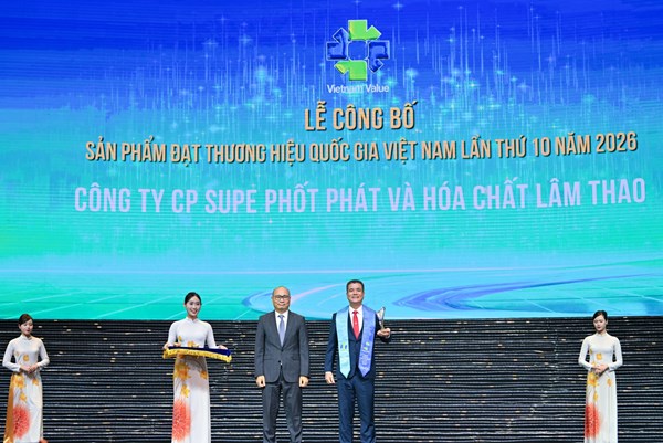 7 đơn vị thành viên Vinachem vinh dự đạt Thương hiệu Quốc gia Việt Nam lần thứ 10 – năm 2026