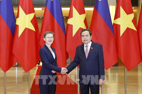Chủ tịch Quốc hội Trần Thanh Mẫn hội kiến Thủ tướng Liechtenstein