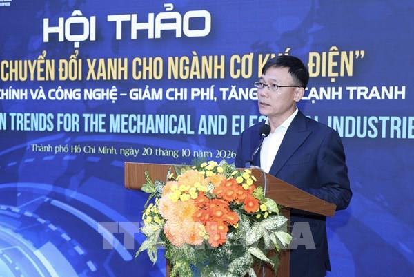 Thúc đẩy chuyển đổi xanh trong ngành cơ khí - điện