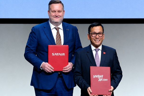 Vietjet và Satair trao Thoả thuận chiến lược phát triển chuỗi cung ứng hàng không