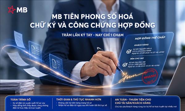MB tiên phong ký số: Trăm lần ký tay nhưng nay chỉ 1 chạm