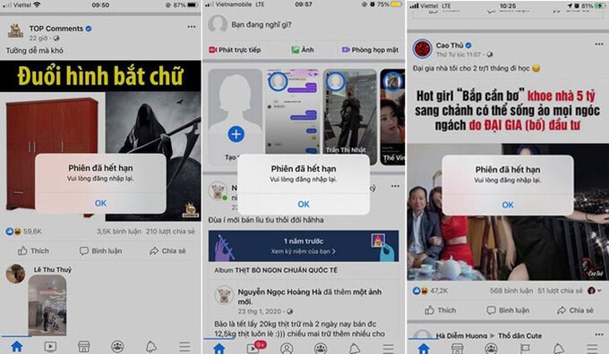 Facebook bị lỗi phiên bản mobile trên toàn cầu