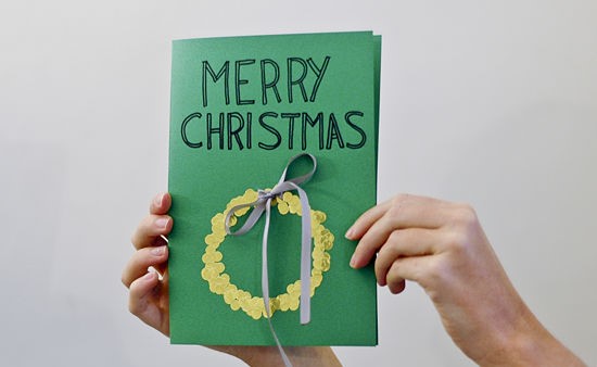 Cách làm thiệp Giáng sinh handmade đơn giản mà đẹp 5 phút xong
