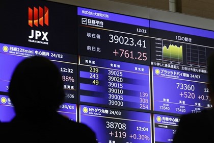 Chứng khoán châu Á phân hóa khi xung đột Trung Đông chưa hạ nhiệt