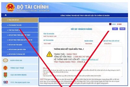 Cảnh báo lừa đảo, giả mạo Bộ Tài chính trên không gian mạng