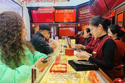 Giá vàng miếng sáng 3/2 tăng 7,5 triệu đồng/lượng 