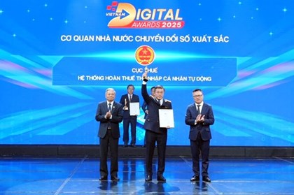 Cục Thuế được vinh danh hạng mục “Cơ quan nhà nước chuyển đổi số xuất sắc” tại VDA 2025