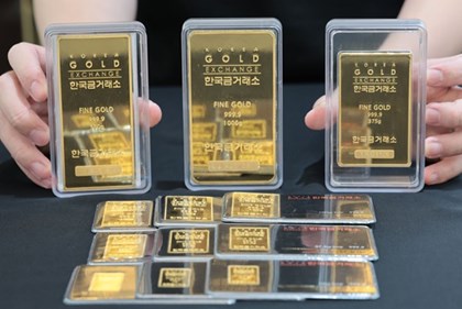 Giá vàng gần mức cao nhất trong 7 tuần trong phiên chiều 12/12