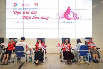 Tuần lễ hồng EVN lần thứ XI: Vạn trái tim – Một tấm lòng