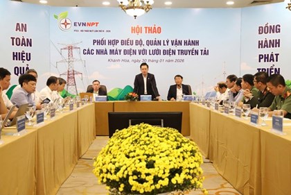 Phối hợp vận hành các nhà máy điện với lưới truyền tải Nam miền Trung - Tây Nguyên