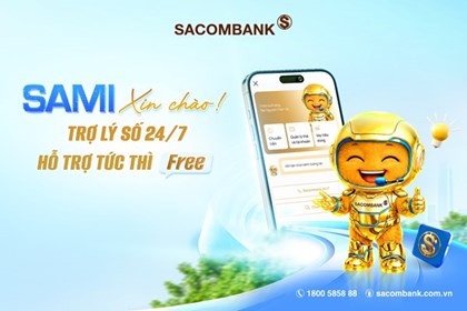 SAMI – trợ lý AI 24/7 chính thức có mặt trên ứng dụng SACOMBANK PAY