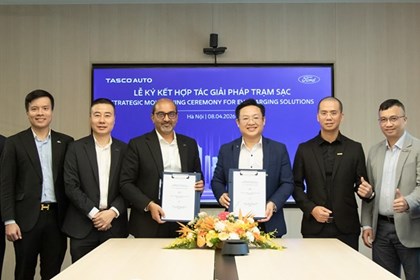 Tasco Auto và Ford Việt Nam bắt tay mở rộng hạ tầng trạm sạc xe điện