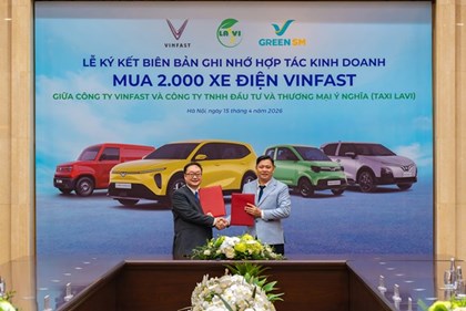 Taxi Lavi hợp tác với VinFast thay dàn xe hiện hữu bằng 2.000 ô tô điện