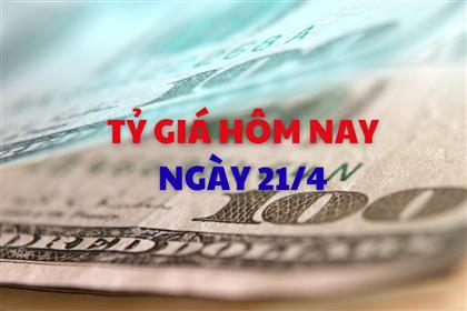 Tỷ giá hôm nay 21/4: Giá USD điều chỉnh nhẹ