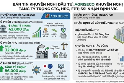 Khuyến nghị cổ phiếu năm 2026: Đón sóng CTG, HPG, FPT và VIC