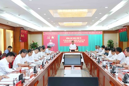 Thường trực Ban Bí thư Trần Cẩm Tú làm việc với Ủy ban Kiểm tra Trung ương