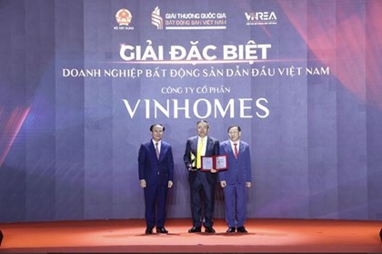 Vinhomes nhận giải đặc biệt tại Giải thưởng Bất động sản Quốc gia