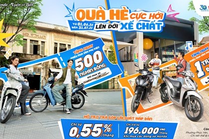 Honda Việt Nam tung ưu đãi mùa hè cho loạt xe máy đến hết tháng 7