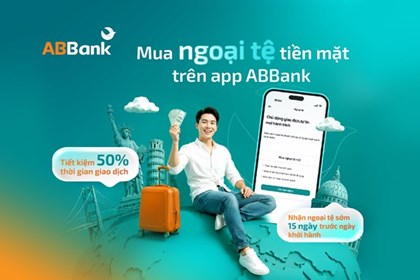 ABBank ra mắt tính năng mua ngoại tệ online trên App