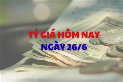 Tỷ giá hôm nay 26/6: USD giảm nhẹ, NDT phục hồi Tỷ giá hôm nay 26/6: USD giảm nhẹ, NDT phục hồi