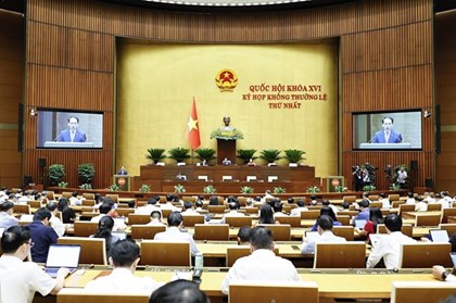 Thông cáo báo chí số 3, Kỳ họp không thường lệ thứ Nhất, Quốc hội khóa XVI