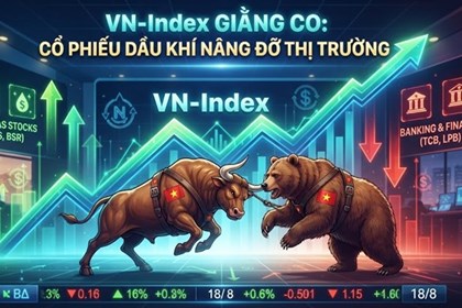 VN-Index giữ sắc xanh nhờ nhóm dầu khí làm bệ đỡ
