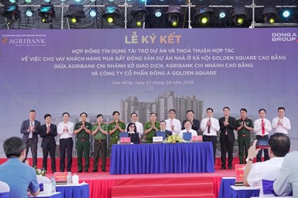 Agribank tài trợ vốn tín dụng Dự án nhà ở xã hội Golden Square Cao Bằng