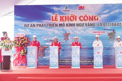 Khởi công Dự án phát triển mỏ Kình Ngư Vàng