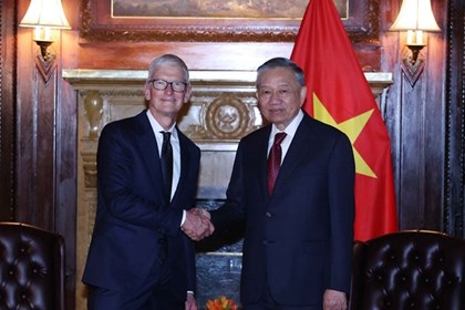 Tổng Bí thư, Chủ tịch nước Tô Lâm tiếp lãnh đạo Tập đoàn Apple và Boeing