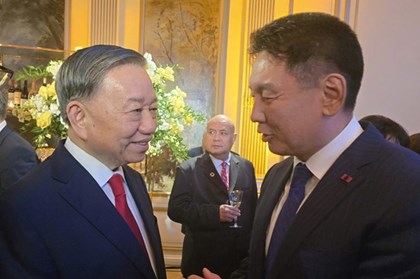 Tổng Bí thư, Chủ tịch nước Tô Lâm gặp Tổng thống Mông Cổ Ukhnaagiin Khürelsükh