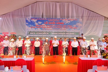 Khởi công khu tái định cư đầu tiên phục vụ dự án trọng điểm kết nối vùng Đồng Tháp Mười