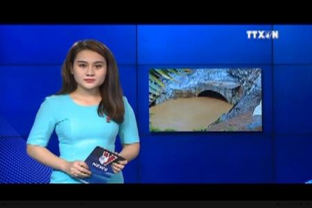 Vỡ đập hầm dẫn dòng thuỷ điện Sông Bung 2