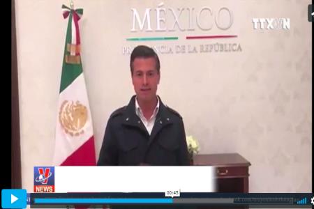 Tổng thống Mexico trấn an người dân sau trận động đất kinh hoàng