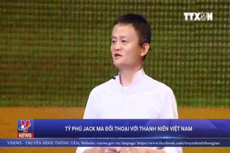 Tỷ phú Jack Ma đối thoại với thanh niên Việt Nam