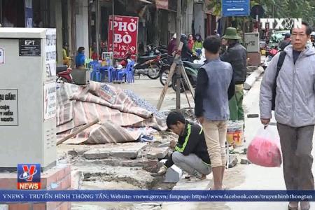 Hàng loạt sai phạm tại các dự án lát đá vỉa hè ở Hà Nội