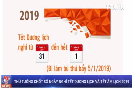 Thủ tướng chốt số ngày nghỉ Tết Dương lịch và Tết Âm lịch 2019