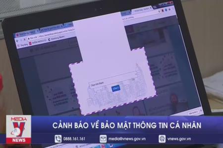 Cảnh báo về bảo mật thông tin cá nhân
