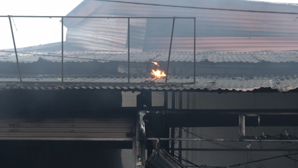 Tuyên Quang: Kịp thời dập tắt vụ cháy chợ Trung Môn